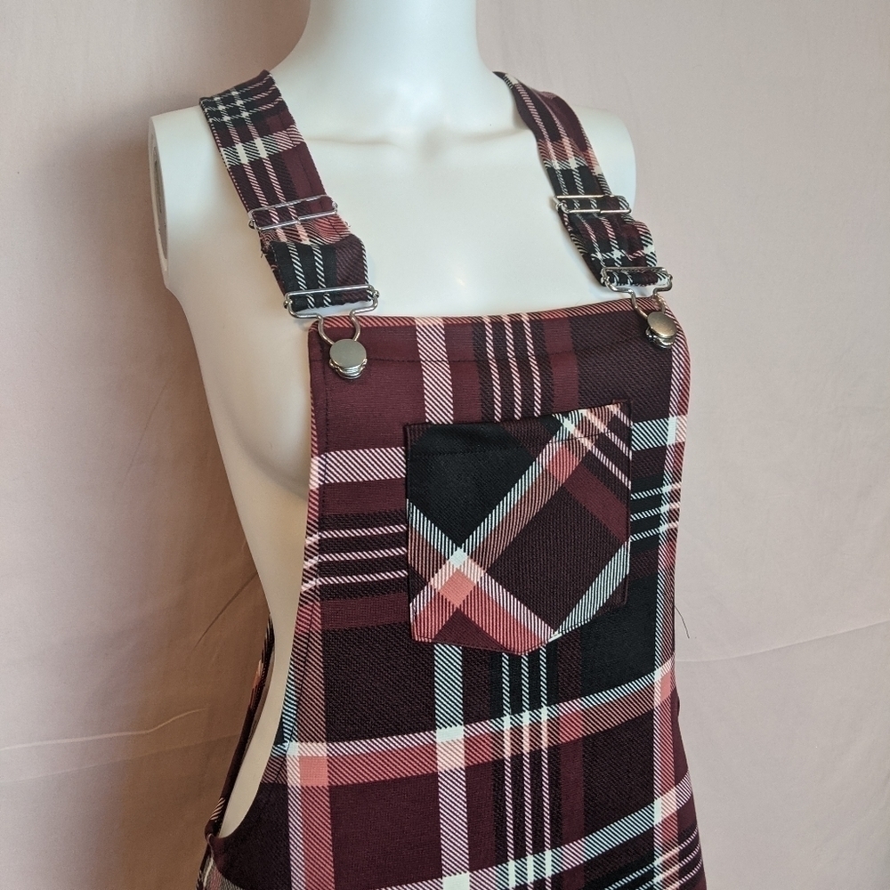 Jolie & Joy Plaid Pinafore Dress - Picture 2 of 7